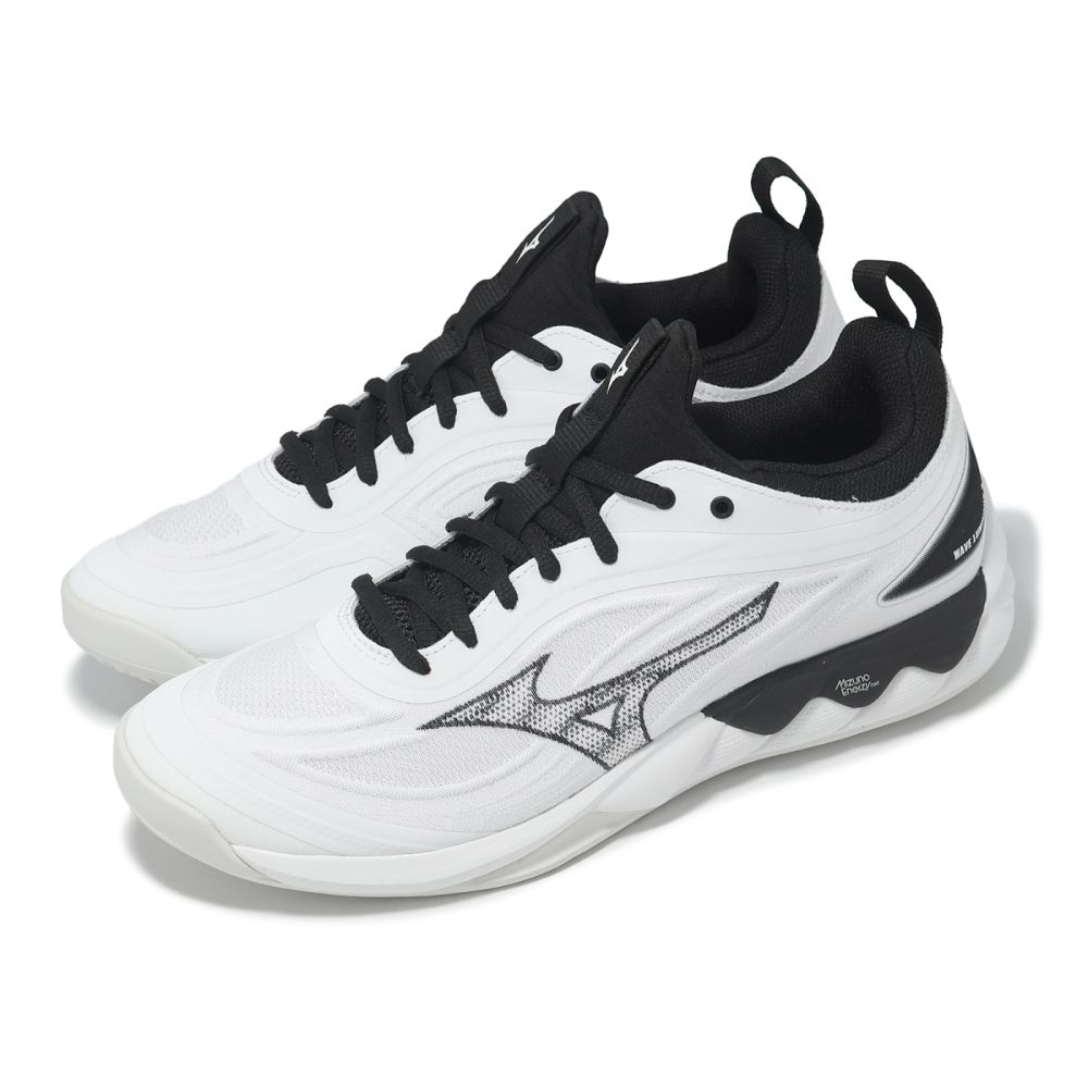 Mizuno 排球鞋 Wave Luminous 3 寬楦 男鞋 女鞋 白 黑 緩衝 室內運動 羽排鞋 美津濃 V1GA2421-51