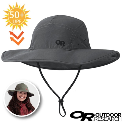 Outdoor Research Equinox Sun Hat 超輕防曬抗UV透氣可調大盤帽(UPF 50+).圓盤帽 炭灰