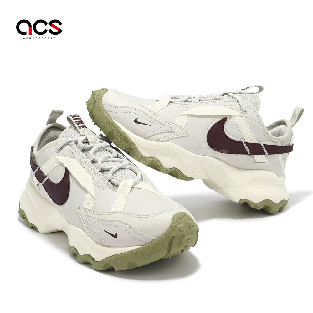 Nike 休閒鞋Wmns TC 7900 女鞋老爹鞋厚底增高米白酒紅DD9682-003