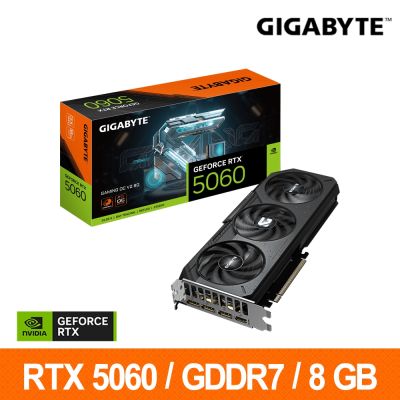 技嘉GIGABYTE GV-N5060GAMING OCV2-8GD 顯示卡 RTX5060