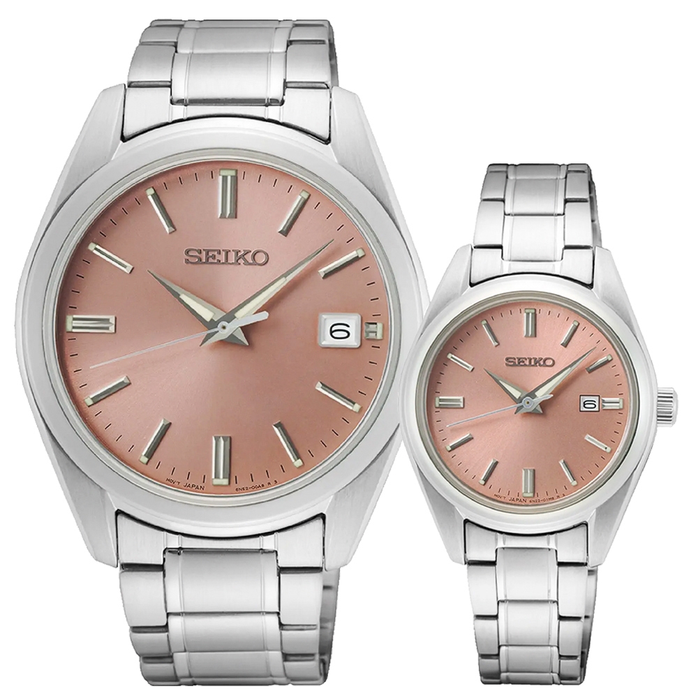 SEIKO精工 CS 城市情侶手錶 對錶 爸氣登場 送禮首選 (SUR523P1+SUR529P1/6N52-00A0P+6N22-00K0P)_SK045