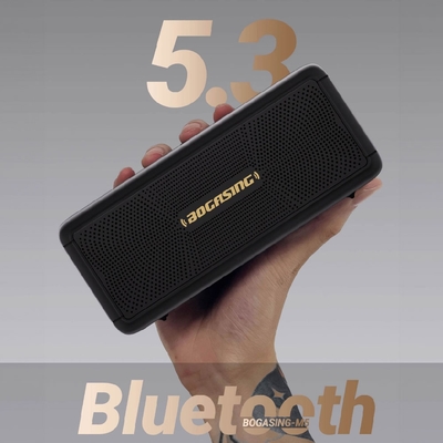 【BOGASING】M5 柏林之聲40W 強勁低音TF卡/AUX/USB藍芽喇叭 便攜式無線喇叭 重低音喇叭