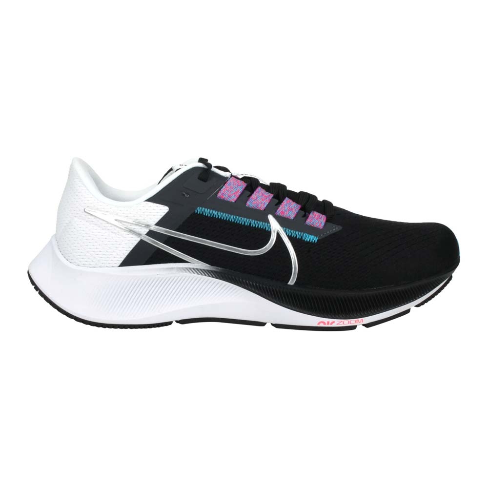 NIKE AIR ZOOM PEGASUS 38 男運動慢跑鞋- 路跑飛馬CW7356003 黑白藍紫