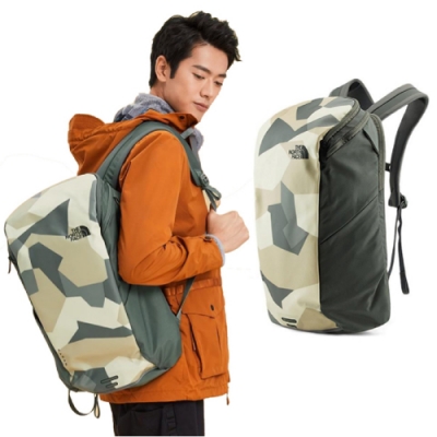 【美國 The North Face】 FSBXGY 多功能耐久防潑水後背包26L(電腦書包_可容15吋筆電) /FlexVent 背負系統_ 2ZEK-BP5 迷彩 N