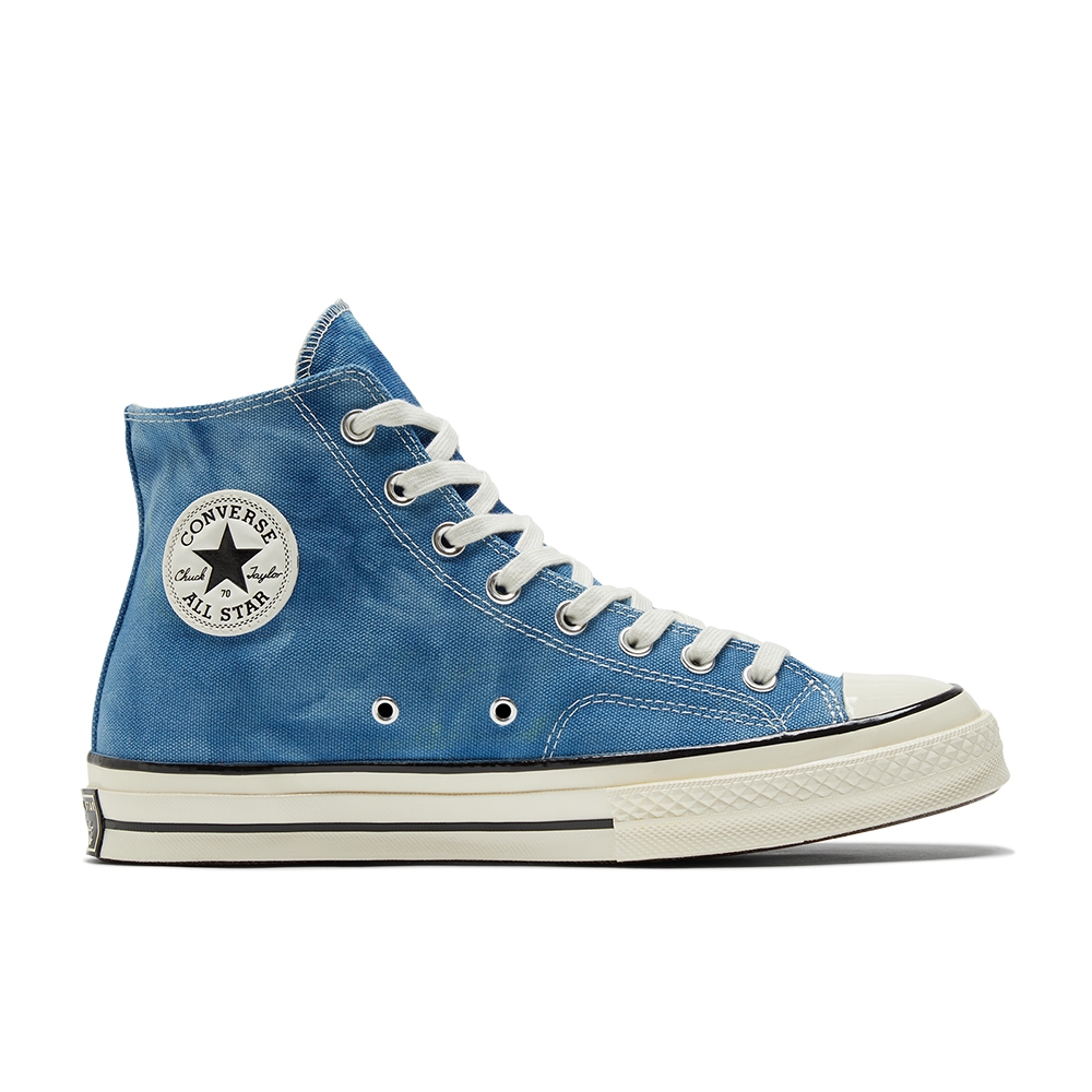 藍 CONVERSE CHUCK 70 HI 高筒男女休閒鞋渲染水洗感印花藍色170965C