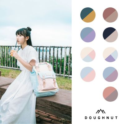 DOUGHNUT官方賣場 14吋 Macaroon 馬卡龍 後背包 電腦包 媽媽包 大容量 防潑水 減壓背帶