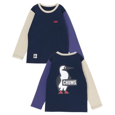 CHUMS Kids Booby Logo L/S T-Shirt 中大童 長袖上衣 Purple Crazy CH211306C087