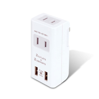 【聖岡科技Dr.AV】TNT-56U TYPE-C+USB 2孔2插 2.4A分接插座(急速充電 自動IC識別app可用 分接器 壁插)