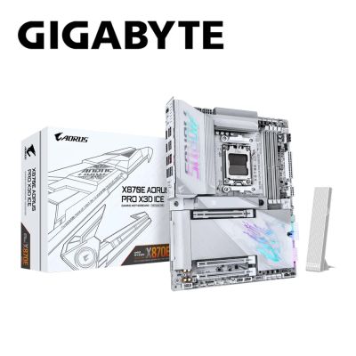 技嘉 X870E AORUS PRO X3D ICE(冰魄白) 主機板+AMD R7 9800X3D 8核/16緒
