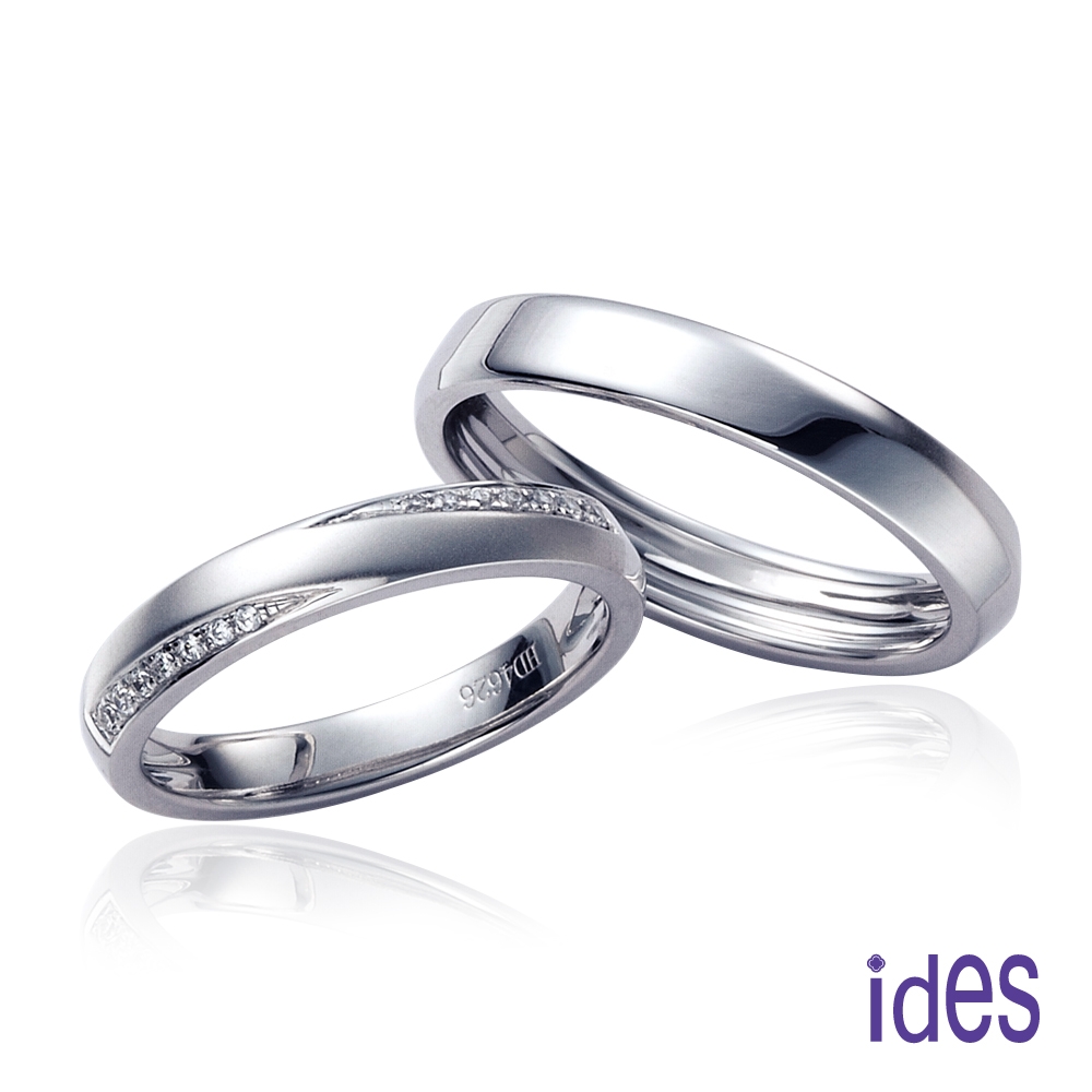 ides愛蒂思 深情承諾系列 情人對戒/結婚對戒