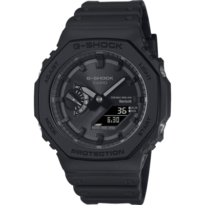 CASIO 卡西歐 G-SHOCK 極簡八角 太陽能電力智慧藍牙手錶 開學購物季 送禮首選 GA-B2100-1A1