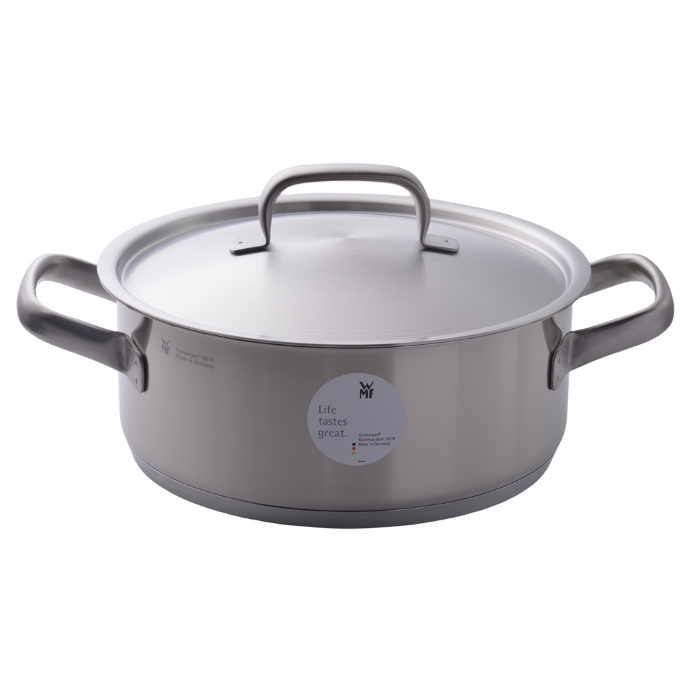 WMF Gourmet Plus 德國316 不鏽鋼矮身燉鍋(含蓋) 20cm 2.5L 湯鍋