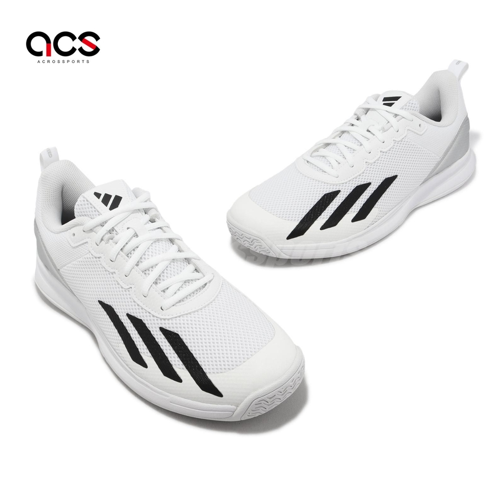 adidas 網球鞋Courtflash Speed 男鞋白黑穩定支撐運動鞋愛迪達IG9538 - Main Image
