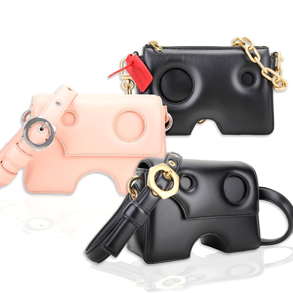 Off-White Burrow [專櫃$48,400]  隕石坑牛皮斜背包-3款可選