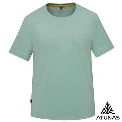 【ATUNAS 歐都納】男款POLARTEC DELTA短袖T恤A1TS2502M霧綠/抗臭/透氣/涼感/彈性/戶外休閒
