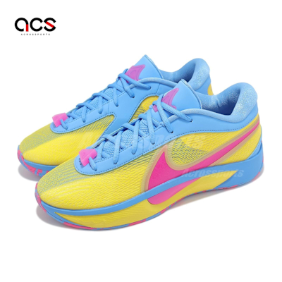 Nike 籃球鞋 Giannis Freak 6 EP 男鞋 Candy Funhouse 糖果 字母哥 黃藍 HF1819-700