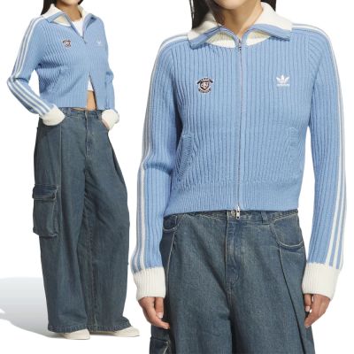 Adidas IH FF JKT W 女款 藍色 修身 運動 休閒 外套 KF0719