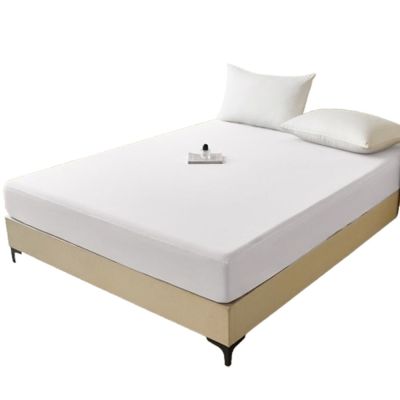 【Sleep Peacefully 寢室安居】買1送1 台灣製 冰絲涼感100%防水床包式保潔墊-均價(單人/雙人/加大/特大)多色任選