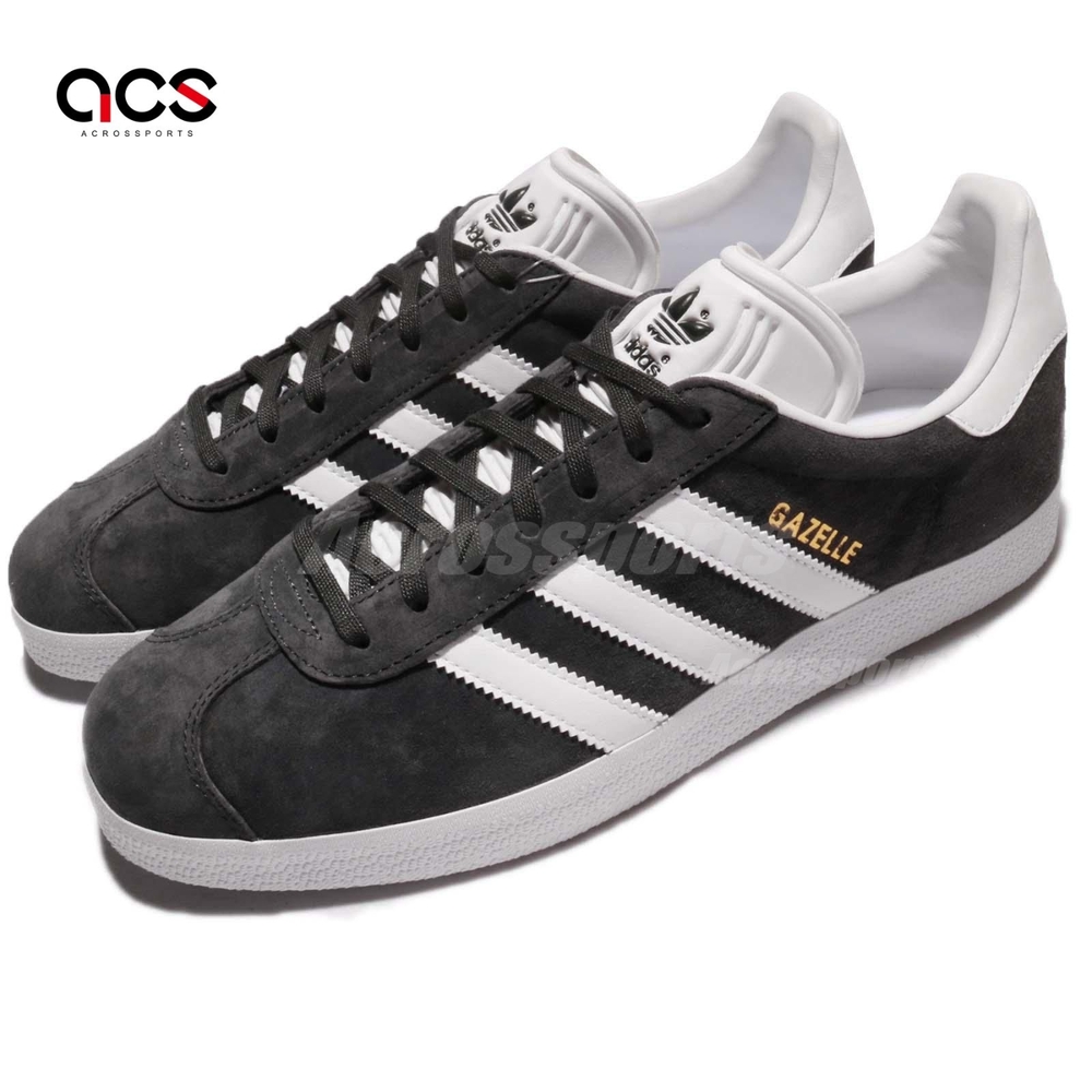 adidas 休閒鞋 Gazelle 男鞋 女鞋 深灰 白 麂皮 復古 愛迪達 BB5480