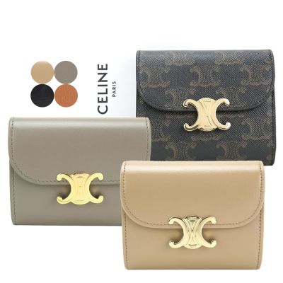 CELINE 賽琳 Triomphe 凱旋門扣三折短夾-多款可選