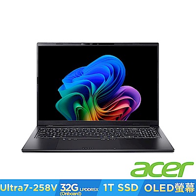 Acer 宏碁 Swift Go AI SFG16-74-79T3 16吋OLED AI輕薄筆電(CU7-258V/32GB/1TB/Win11)