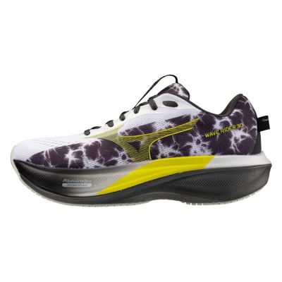 Mizuno 美津濃 Wave Rider 30 J1GU262281 男 慢跑鞋 阿姆斯特丹 黑白 黃