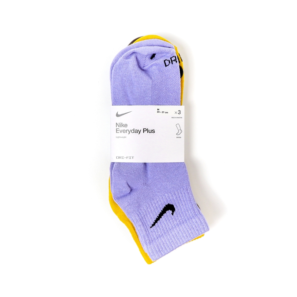 Nike 襪子 Everday Plus Lightweight 短襪 短筒襪 男女款 紫 黃 棕  SX6893-927