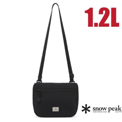 【Snow Peak SK】Cample 口袋斜掛小包 1.2L.單肩日用隨身包.旅遊防盜背側背包/ SKS26ZUCSB17-BK 黑色