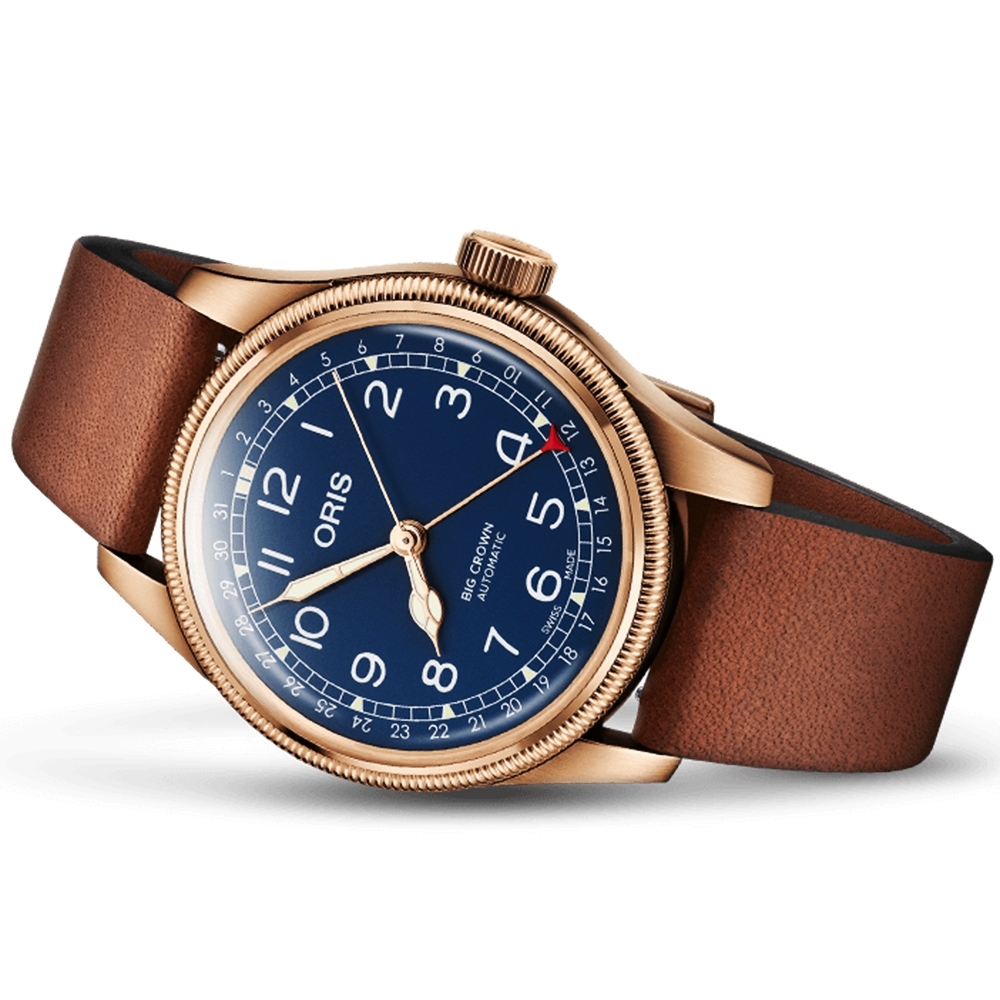 青銅半鐘 ORIS BIG CROWN 指針式日期青銅錶0175477413165-0752058BR | Aviation