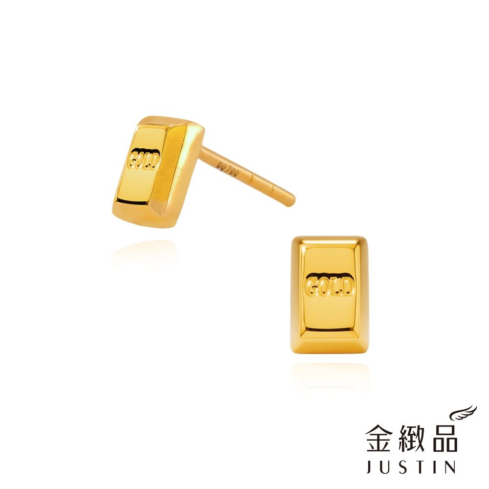 金緻品 黃金耳環 小金磚 0.48錢
