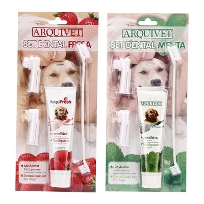 ARQUIVET 西班牙犬牙膏(清新薄荷/香甜草莓) 【3入組】