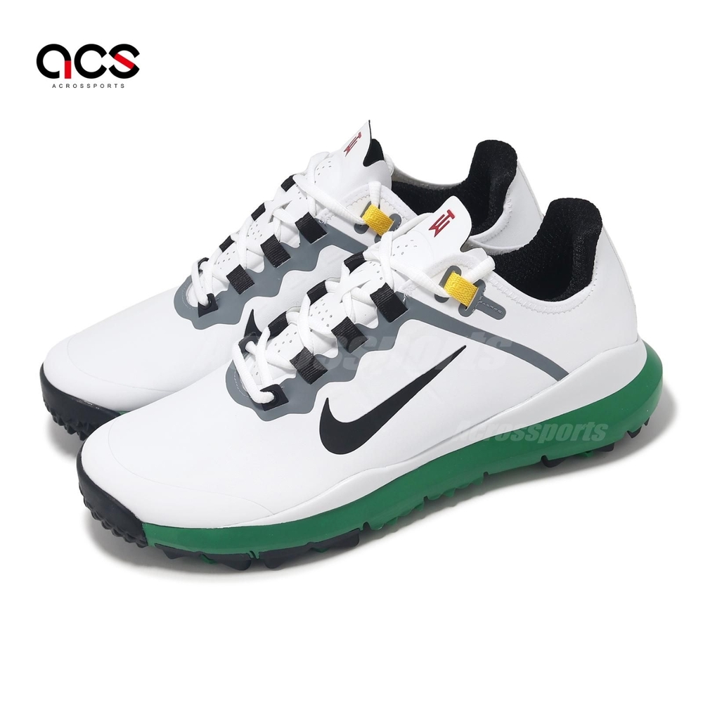 Nike 高爾夫球鞋TW 13 男鞋寬楦白黑防潑水老虎伍茲皮革運動鞋DR5753