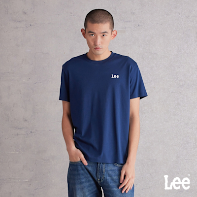 Lee 男款 標準版型 小LOGO及背後印花短袖圓領TEE 兩色