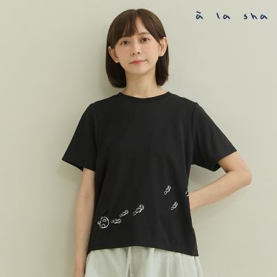a la sha 飛飛印花舒適棉T
