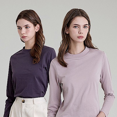 GIORDANO 女裝素面微高領上衣 【多色任選】