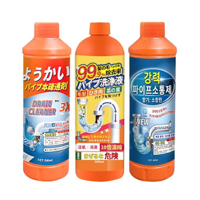 日本製 BIOS強力溶解管道疏通劑 500ml ,共2入(買1送1)
