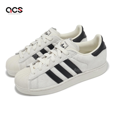 adidas 休閒鞋 Superstar II W 女鞋 白 黑 經典 貝殼頭 馬毛 三葉草 愛迪達 JQ7418