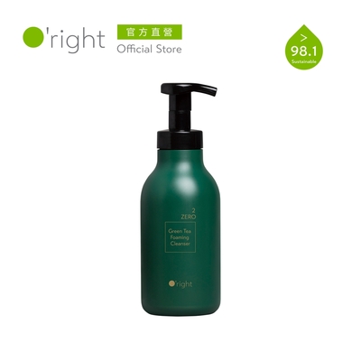 O right 歐萊德 綠茶潔顏慕絲450mL(典藏版)