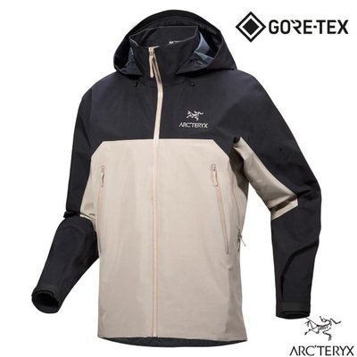 【ARCTERYX 始祖鳥】男 Beta AR Gore-Tex 3L 防水透氣連帽外套.風雨衣 X000007082 黑/盧恩褐