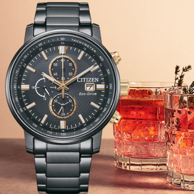 CITIZEN星辰 Chronograph 亞洲限定 光動能計時腕錶 CA0846-81E 禮物推薦