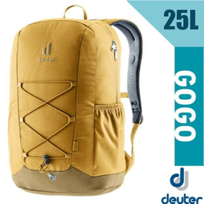 【Deuter】3D GoGo 人體工學減震透氣旅遊健行後背包25L 3813224 薑黃