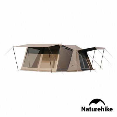 Naturehike Village13 兩室兩廳屋脊鈦黑膠自動帳篷3-4人 旗艦款 ZP004