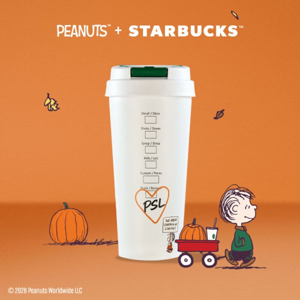 星巴克 26PEANUTS不鏽鋼杯