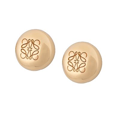 LOEWE Anagram Pebble 圓形耳針式耳環(多色選)