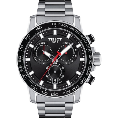 TISSOT 天梭 官方授權 Supersport 計時手錶 開學購物季 送禮首選-45.5mm T1256171105100
