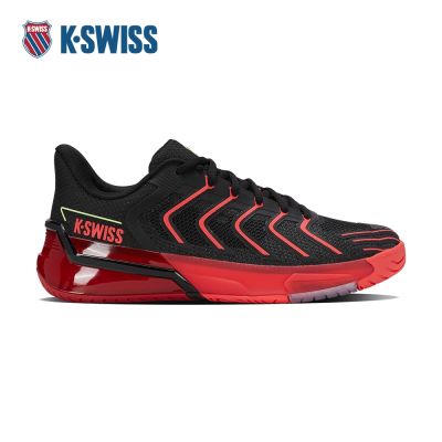 K-SWISS 專業網球鞋 ULTRA SHOT 4 運動 匹克球 男鞋 黑紅色 04437-059-M