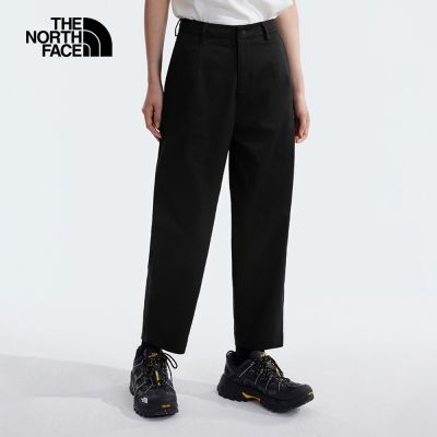 The North Face 官方旗艦 北面女款黑色吸濕排汗防曬高腰設計休閒褲｜89YGJK3