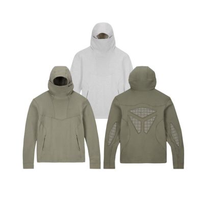 Nike ISPA 科技機能運動帽T 灰/綠 FJ7351