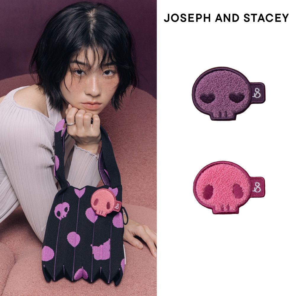 JOSEPH AND STACEY三麗鷗聯名酷洛米骷髏頭裝飾別針-多色