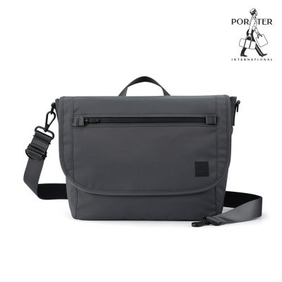 PORTER INTERNATIONAL - 自由探索VENTURE郵差包 - 灰色